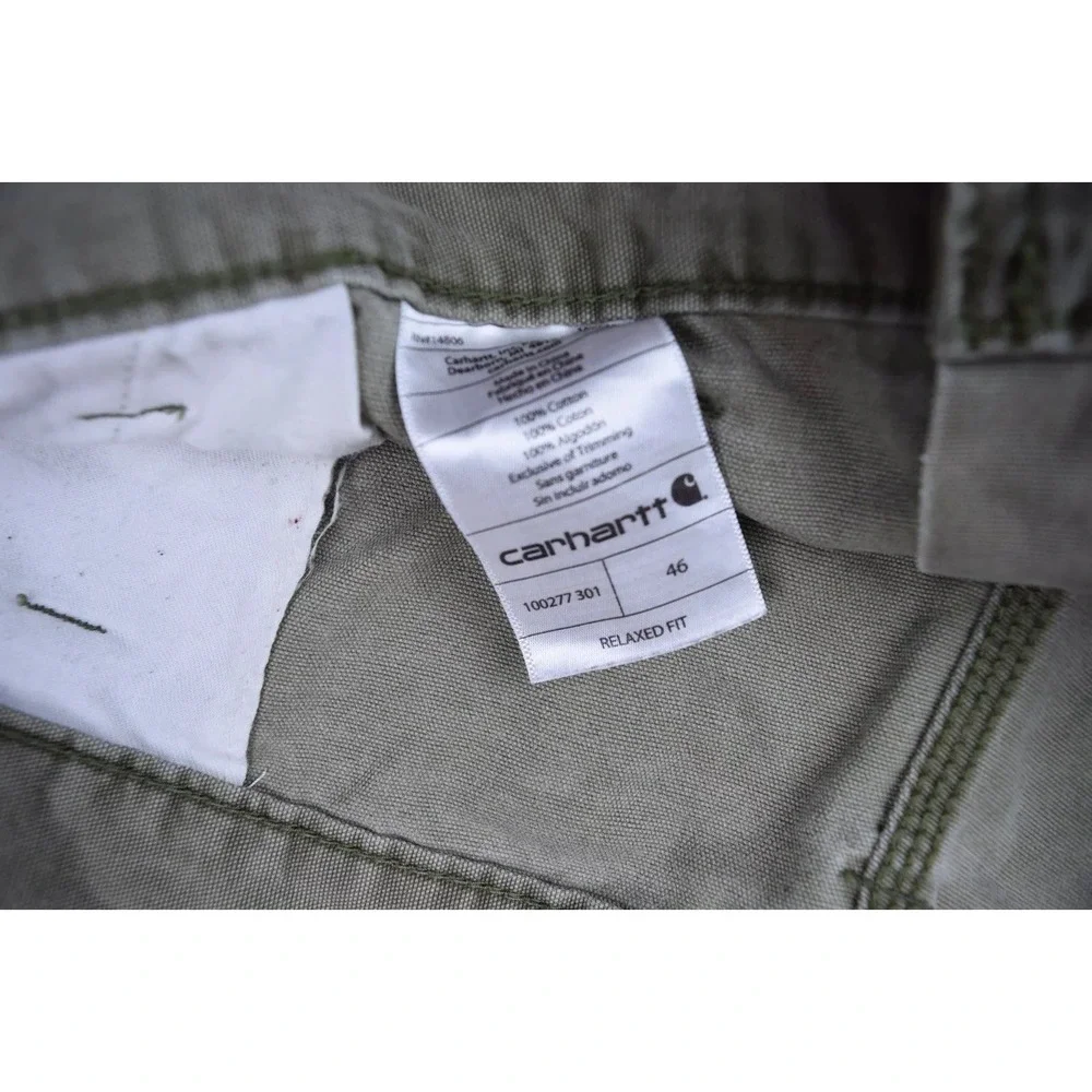 Carhartt‎ Relaxed Fit Men's Carpenter Work Outdoor Shorts Olive Green Size 46